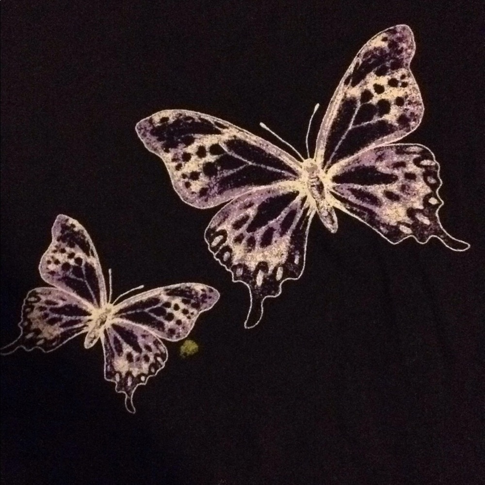 Arizona tee purple butterflies